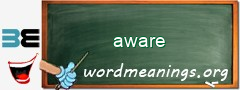 WordMeaning blackboard for aware